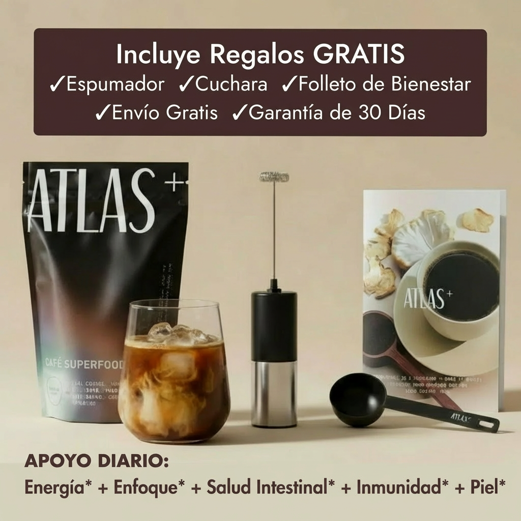 Café Atlas+ Superblend + Kit de inicio gratuito - Mayor energía en 7 días